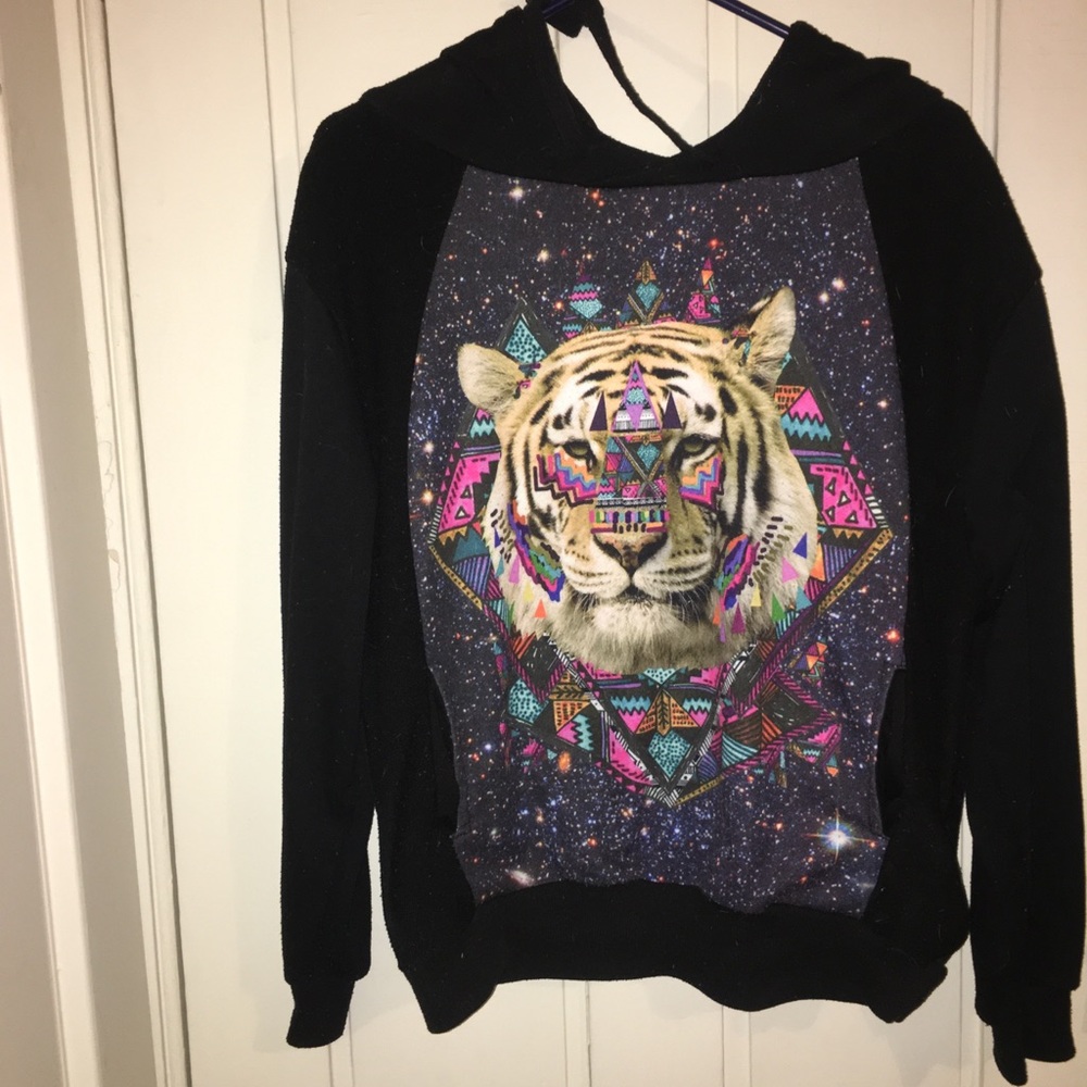 Tiger design hoodie